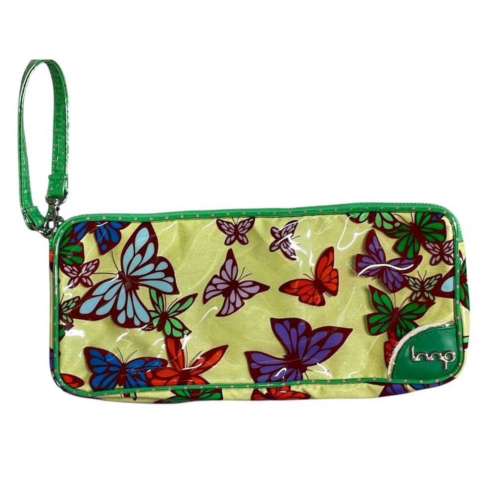 Loop Butterfly Print Wristlet Bag